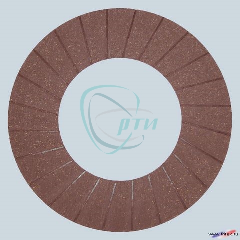 Накладка фрикционная (ферродо) Г-53, ПАЗ с сур. (формованая асбестовая)