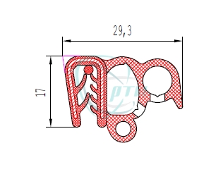 Уплотнитель проема двери 2108 перед. БРТ