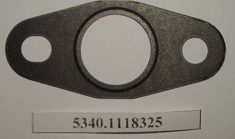 Прокладка патрубка слива масла из турбокомпрессора в блок ЯМЗ-534, 536 (кронштейна) металл