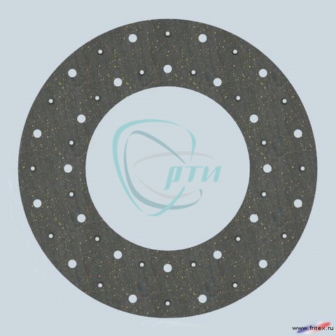 Накладка фрикционная (ферродо) ЗИЛ сверл. (формованая асбестовая) сверл