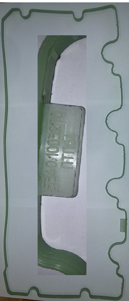 Прокладка клапанной крышки ЯМЗ-534 (силикон зеленый)