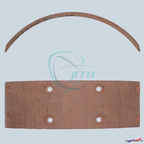 Накладка ручного тормоза Г-53 сверл. (асбестовая)