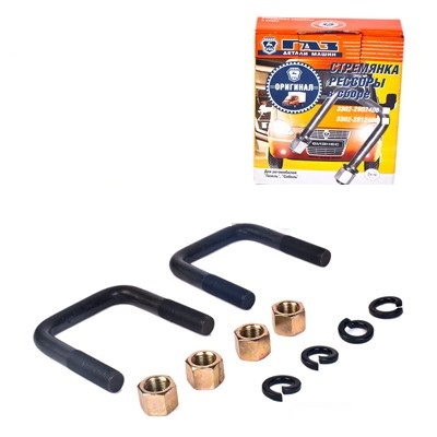 Стремянка рессоры Г-ль передней в сборе (L=80мм) Г-(1 шт.)