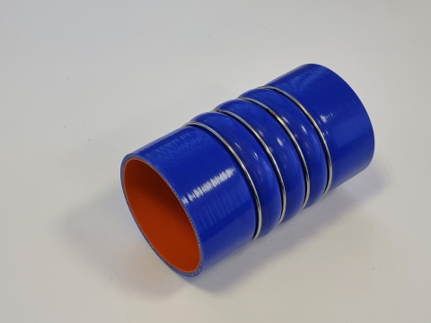 Патрубок интеркулера d85, L195CR 4/5 (силикон, с металлическими кольцами)