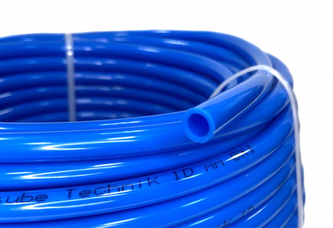 Трубка полиуретановая (тормозная/пневматическая) 8х1 (синяя, бухта 25м)