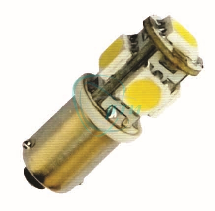 44 Лампа светодиодная Т 8 12V-4SMD WHITE ВА9S Маяк (стояночные огни,салон)