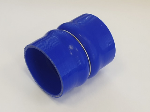 Патрубок интеркулера d100, L120CR 1/2 (силикон, с металлическими кольцами)