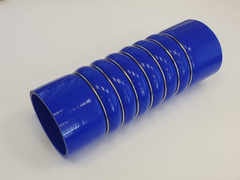 Патрубок интеркулера d90, L285CR 7/8 (силикон, с металлическими кольцами)