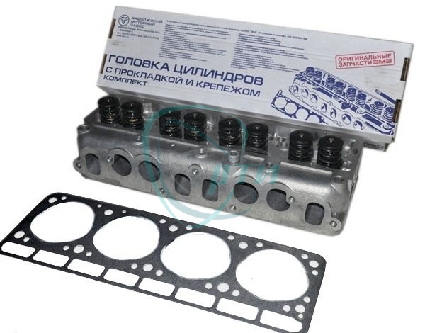 Головка блока цилиндров Г-2410 дв. ЗМЗ-402 АИ-92 в сборе с прокладкой и крепежом