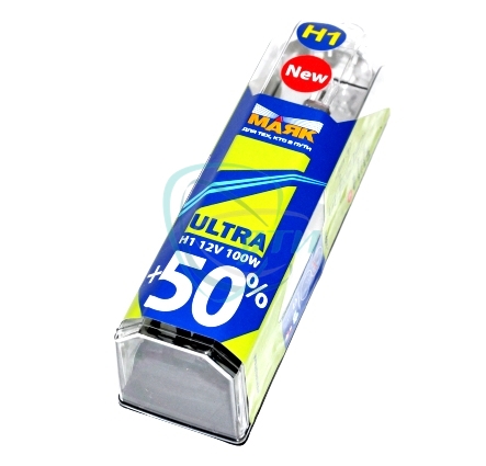 44 Лампа фар H1 12V-55W P14.5S +50% "Маяк Ультра"