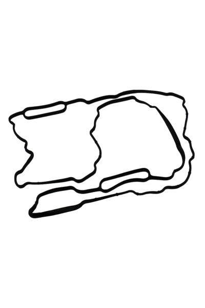 Прокладка масл. картера Г-33104 Вал-й дв.Cummins ISF3.8 (2 канала)