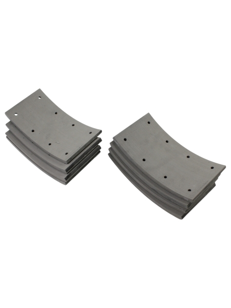 Накладка тормозная Г-3307, 3308, 3309 задн.(б/асб) 8шт. с заклёпками сверлёные