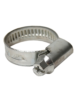 Хомут червячный 16-27/9 (цинковое хроматирование) Завод ТРУД