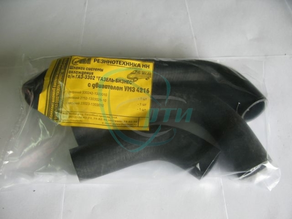 Патрубок радиатора 3302 (УМЗ Бизнес дв.4216 с 2010 г) 3шт. ВПТ