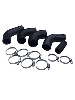 Патрубки радиатора 3302 дв. 405 ЕВРО-З (к-т 5шт. с хомутами NORMA) ФАРЕР