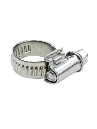 Хомут червячный 10-18/9 (цинковое хроматирование) Завод ТРУД