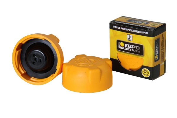 Крышка расширительного бачка, ВАЗ (желтая) ЕВРОДЕТАЛЬ