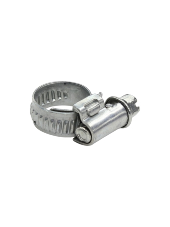 Хомут червячный 10-16/9 (цинковое хроматирование) Завод ТРУД