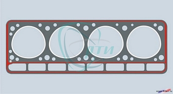 Прокладка головки блока В,Г (б/асб. с герм.)