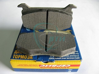 Колодка тормозная М 2141 перед. Эконом (б/асб.) (комп. 4шт)