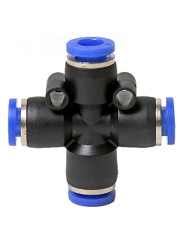 Фитинг X-образный пластиковый PZA 06 MGF