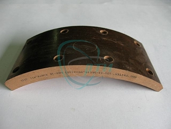 Накладка тормозная ПАЗ (мост Канаш) сверл (в/з с 16.3502110/шифр 6КХ-1Б)