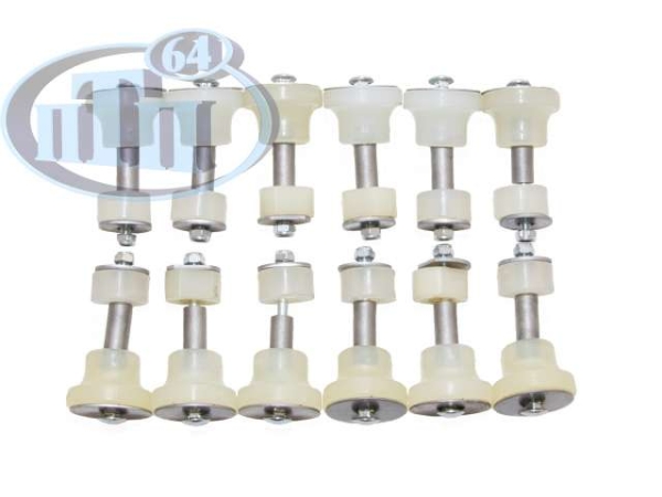 Подушка крепления кузова к раме УАЗ Хантер (полиуретан) в сборе (12 шт.) ПТП