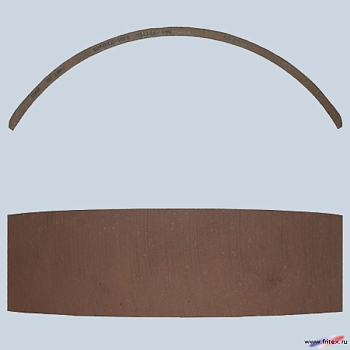 Накладка тормозная ЗИЛ Бычок зад.