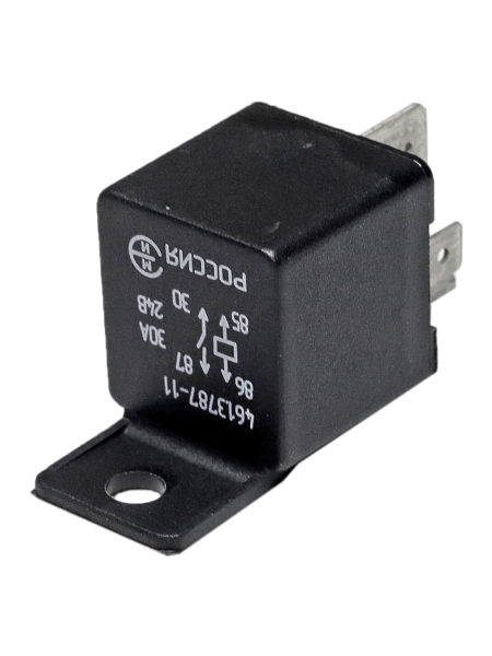 Реле стартера ГАЗ,ЗИЛ,КАМАЗ,МАЗ (24В, 30А) 4-контактное с кронштейном