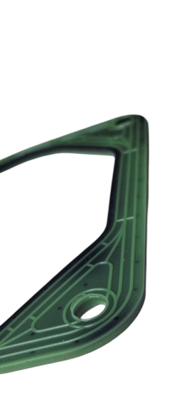 44 Прокладка клапанной коробки ЗИЛ-Бычок, Валдай (полиамид) зеленый силикон