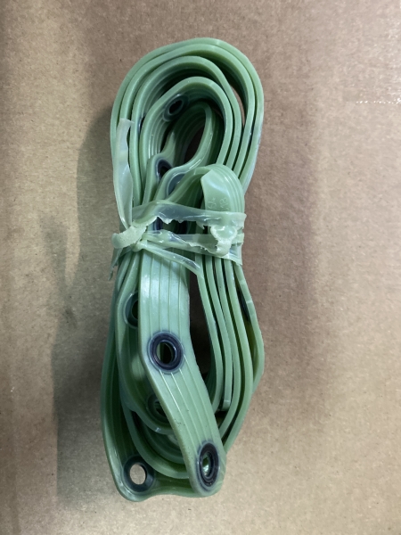 Прокладка масл. картера Камаз,ПАЗ дв. Cummins 6BT (силикон с пресс-шайбами) зеленый