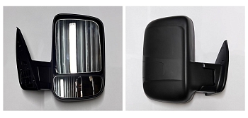 Зеркало заднего вида /Г-ль Бизнес/(одноногое) руч. привод, БЕЗ обогрева, тисненое (черное) правое