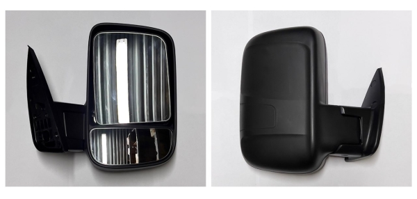 Зеркало заднего вида /Г-ль Бизнес/(одноногое) руч. привод, БЕЗ обогрева, тисненое (черное) правое