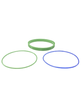 Р/К уплотнительных колец гильзы дв.ЯМЗ-236 (широкое, 2 узких, силикон, зеленый)