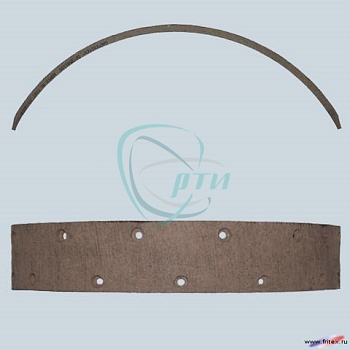 Накладка тормозная Г-53, КаВЗ перед.длин. сверл. 1 шт.