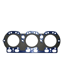 Прокладка головки блока ЯМЗ-236 н/обр. (металл/силикон, синий)