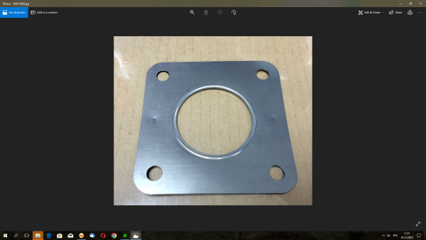 Прокладка приемной трубы (глушителя)  Газель NEXT дв.УМЗ А-274 Evotech(гладк.)