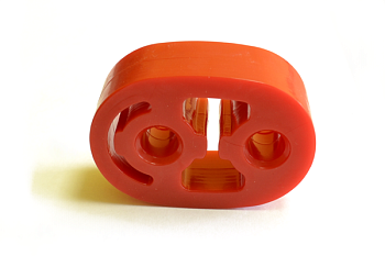 Амортизатор подвески глушителя Г-ль (овал, полиуретан, красный)