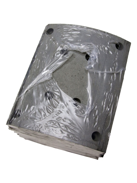 Накладки тормозные МАЗ с заклепками (17,0х11,5) / (17,0х13,0) к-т с заклепками