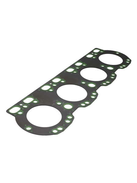 Прокладка головки блока ЯМЗ-238 н/обр. (металл/силикон, зеленый)