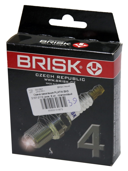 44 Свеча зажигания PLATIN ВАЗ 2107-2112 (инж. 8 кл.  платиновый электрод, резистор)