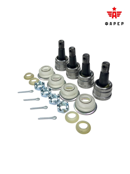 Шарнир рулевой тяги Г-3302, 2217 (шарнир + пыльник н/о к-т 4 шт) СТАНДАРТ ФАРЕР