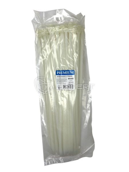 Стяжка кабельная 400х7,6 (нейлоновая)