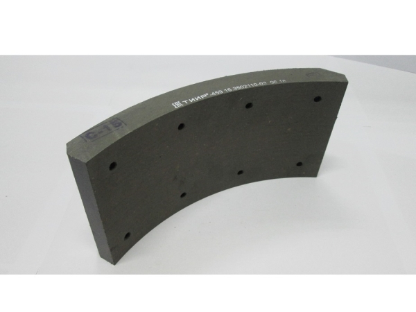 Накладка тормозная ПАЗ (мост Канаш) сверл. (б/асб) с 2014г. (усиленная) (сверл.)