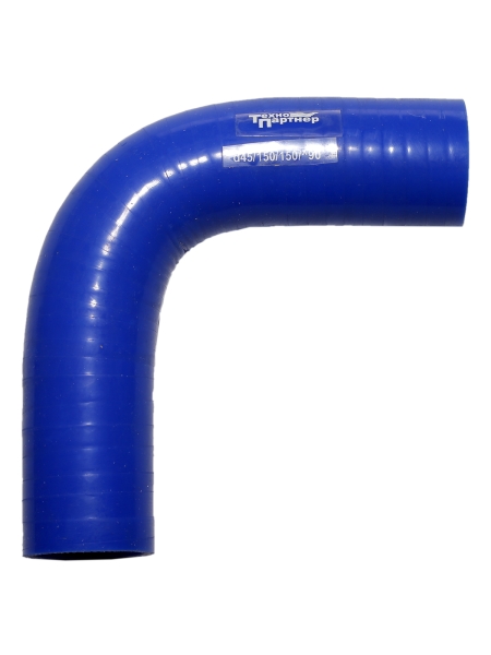 Патрубок радиатора угловой 45х45х150/150 силикон Автотракторная техника ТехноПартнер