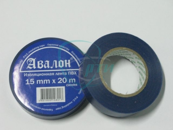 Изолента 15х20м (синяя) Авалон