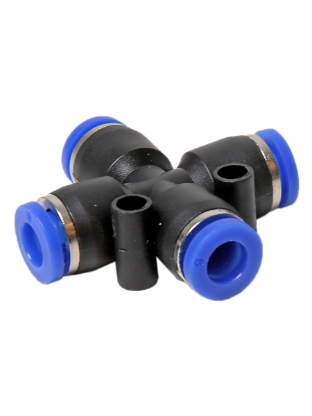 Фитинг X-образный пластиковый PZA 06 MGF