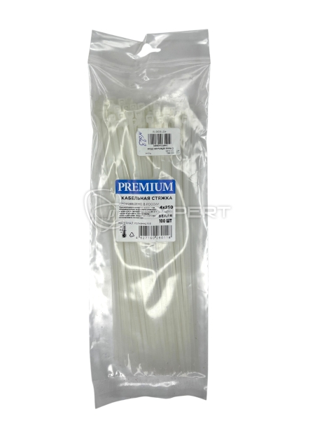 Стяжка кабельная 250х4 (нейлоновая)