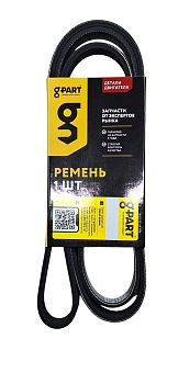 Ремень 1600 (6PK) поликлиновой УАЗ Patriot двигатель 504, ЗМЗ-51432, Евро-4 (с ГУР) G-PART