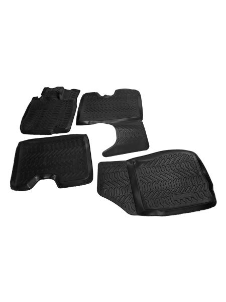 Ковры салона Lada Largus (2012-) 3D с подпятником (без 3-го ряда)